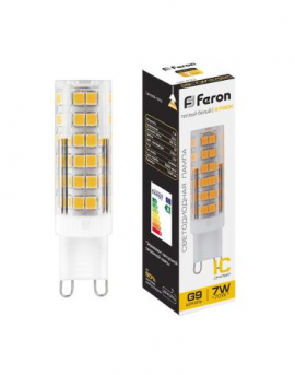 Лампа светодиодная Feron LB-433 G9 7W 175-265V 2700K 25766