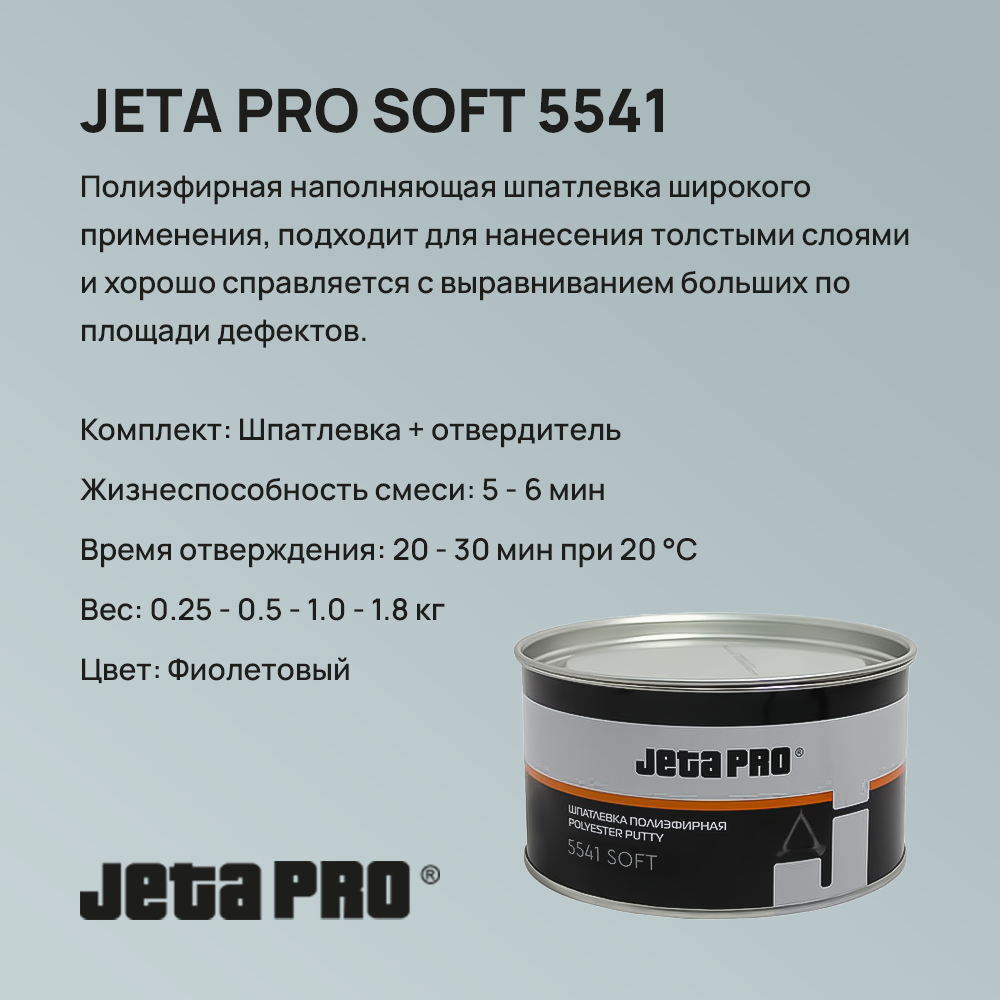 Шпатлевка JETA PRO SOFT 5541 - 0.5 КГ