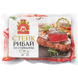 По­лу­фаб­ри­кат стейк из го­вя­ди­ны «Ри­бай» охла­жден­ный, 1 кг