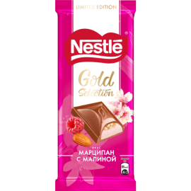 Срочный товар! Шоколад молочный «Nestle» Gold Selection, марципан с малиной, 80 г