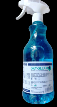 Средство для мытья стёкол и зеркал SKY-GLEAM 0,75л триггер