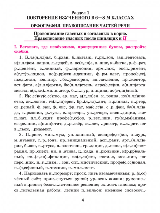 Русский язык. 9 класс. Тренажёр по орфографии и пунктуации