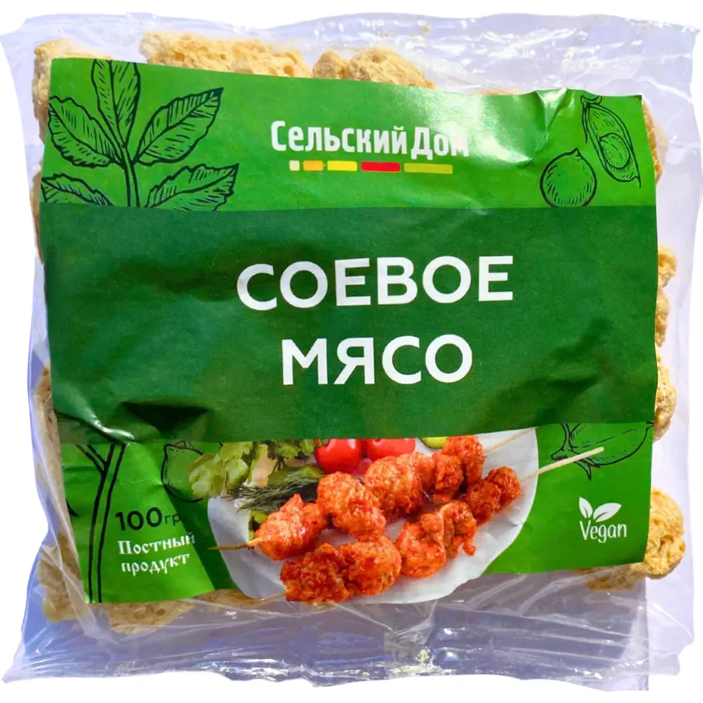 Соевое мясо «Сельский дом» 100 г купить в Минске: недорого, в рассрочку в  интернет-магазине Емолл бай