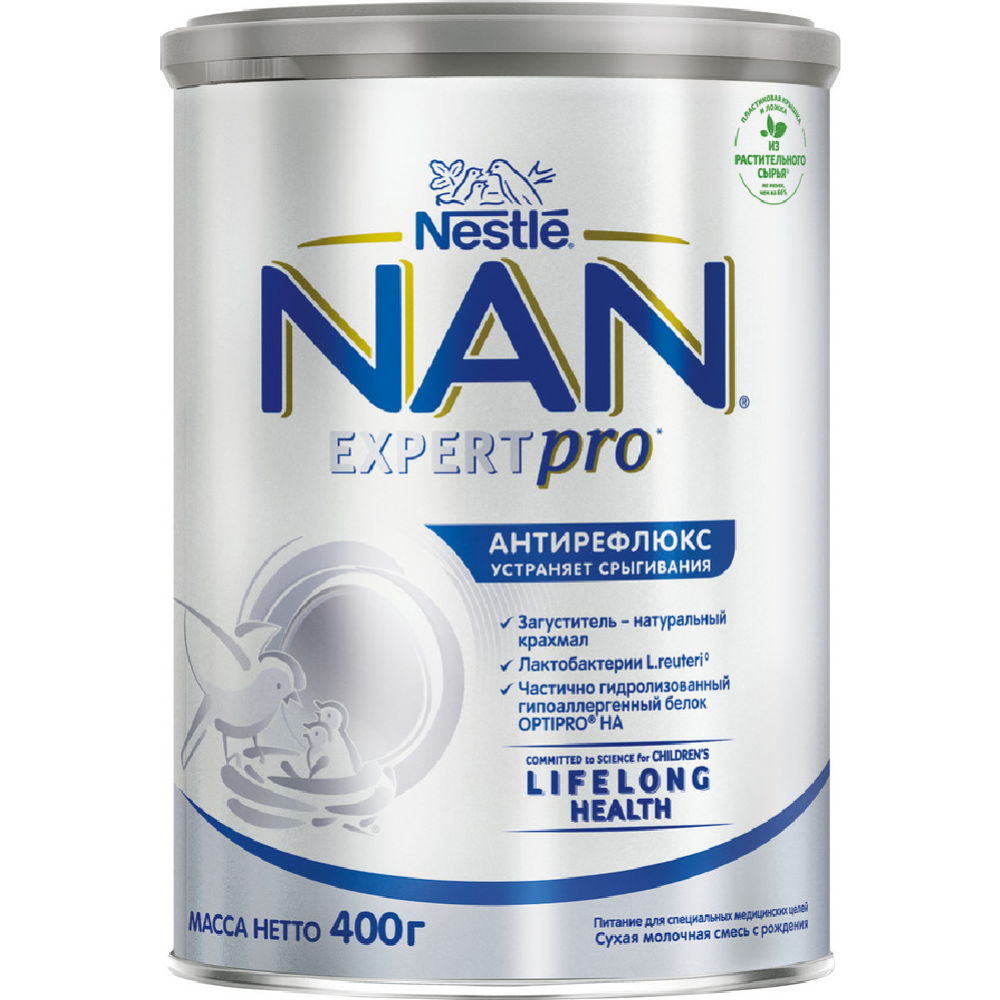 Смесь сухая «Nestle» NAN Антирефлюкс, с рождения, 400 г #1