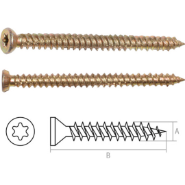 Шуруп по бетону «Starfix» 75х132 мм желтый цинк, T30, 5 кг