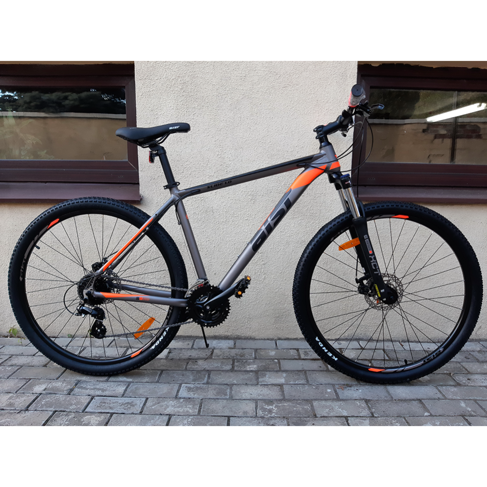 Велосипед «Aist» Slide 1.0 29 2021, 17.5, серо-оранжевый