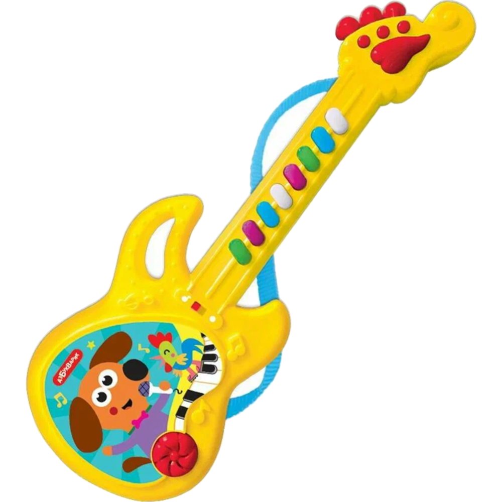 Музыкальная игрушка «Азбукварик» Гитара, Любимые песенки, 3123А, желтый