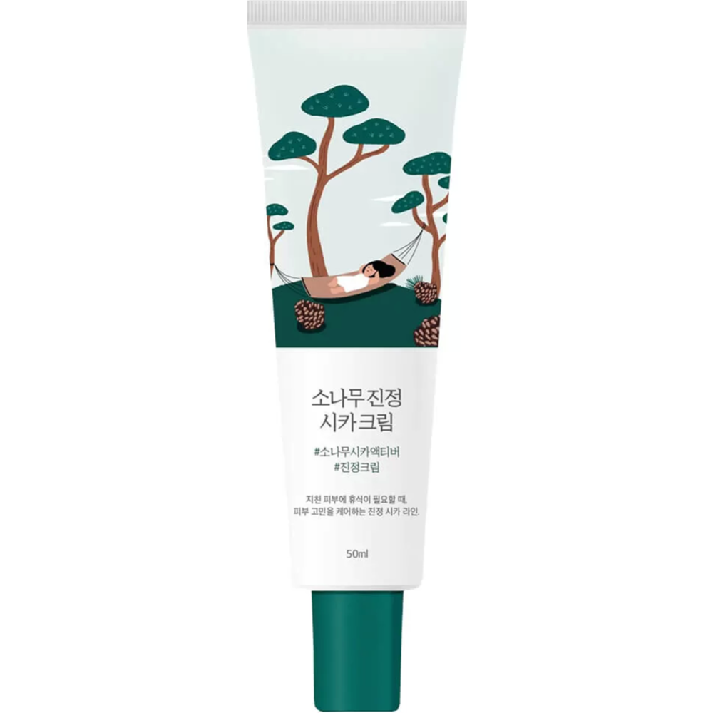 Крем для лица «Round lab» Pine Calming Cica Cream, успокаивающий, 50 мл