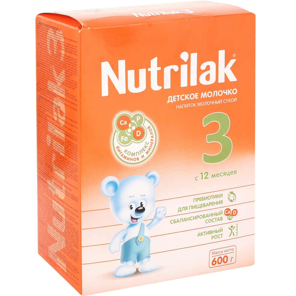 Напиток молочный сухой «Nutrilak» 3, 600 г #0