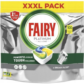 Капсулы для посудомоечной машины «Fairy» Platinum, lemon, 100 шт