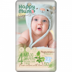 Под­гуз­ни­ки «Happy mum» размер 4, 7-18 кг, 50 шт