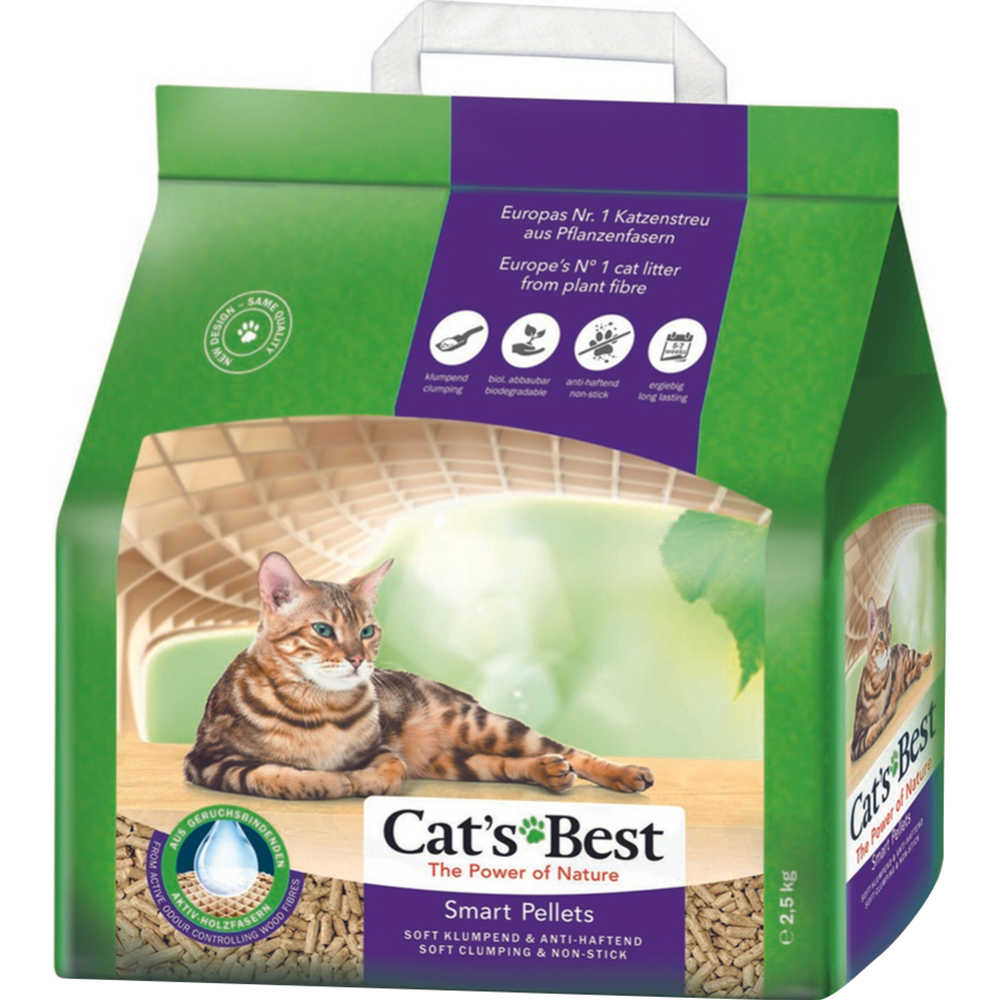 Наполнитель для туалета «Cat's Best» Smart Pellets, 5 л