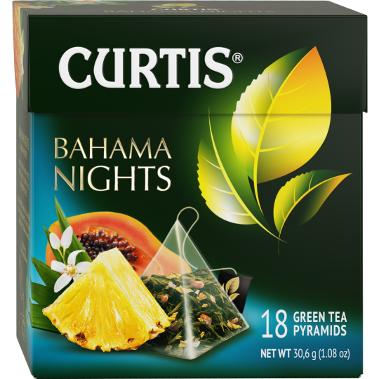 Чай зеленый листовой «Curtis» Bahama nights, 18х1.7 г