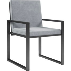 Кресло садовое «Sundays» Relax КИМ-1, черный/серый