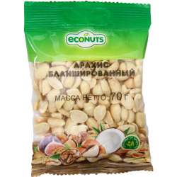 Арахис «Econuts» блан­ши­ро­ван­ный, 70 г