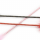 Красный перьевой тиклер с атласной ручкой 34 см
