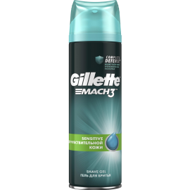 Гель для бритья «Gillette» Mach 3 Pure and Sensitive , 200 мл.