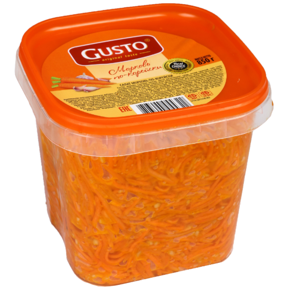 Салат «Gusto» Морковь по-корейски, 850 г #0
