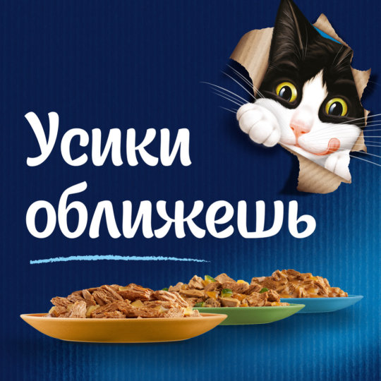 Корм для кошек «Felix» мясные ломтики, утка, 26х75 г