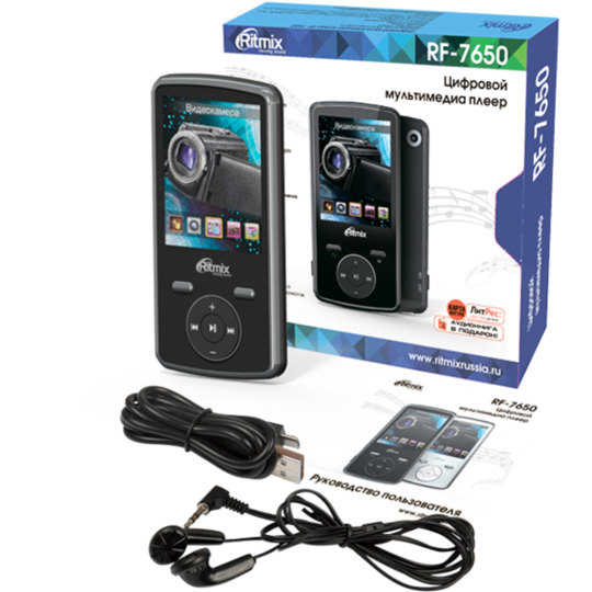 MP3-плеер «Ritmix» RF-7650 8G Black.