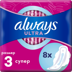 Ги­ги­е­ни­че­ские про­клад­ки «Always» Ultra Super Plus, 8 шт