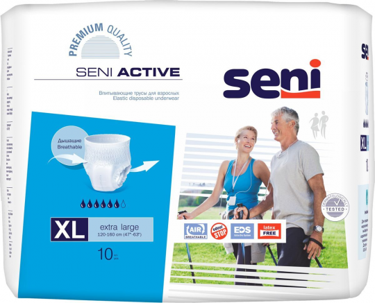 Впитывающие трусики для взрослых Seni Active Extra Large 60 шт