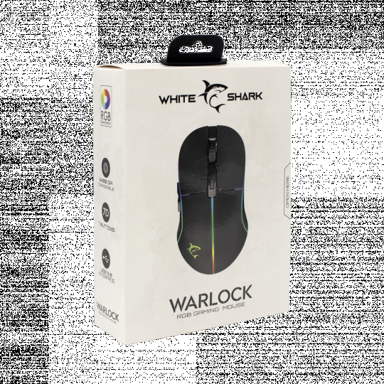 Мышь игровая проводная White Shark GM-5010 WARLOCK RGB 6400dpi black