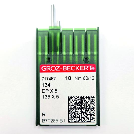 Иглы Groz-Beckert / Гроз-Бекерт DPx5 № 80 R. Толстая колба. Для промышленной швейной машины