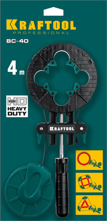 Ременная струбцина BC-40, 4 м, KRAFTOOL (32207-1)