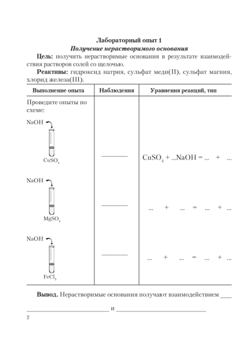 Химический эксперимент. 8 класс. Тетрадь для практических работ. Школьная программа (2025) И. И. Борушко, "Сэр-Вит" (+ лабораторные опыты) С ГРИФОМ