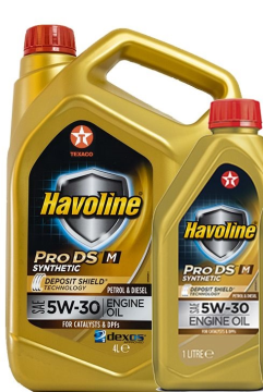 Моторное масло Texaco Havoline ProDS M 5W-30 5л (комплект 4л+1л)