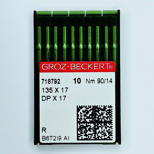 Иглы Groz-Beckert / Гроз-Бекерт DPx17 № 90 R. Толстая колба. Для промышленной швейной машины