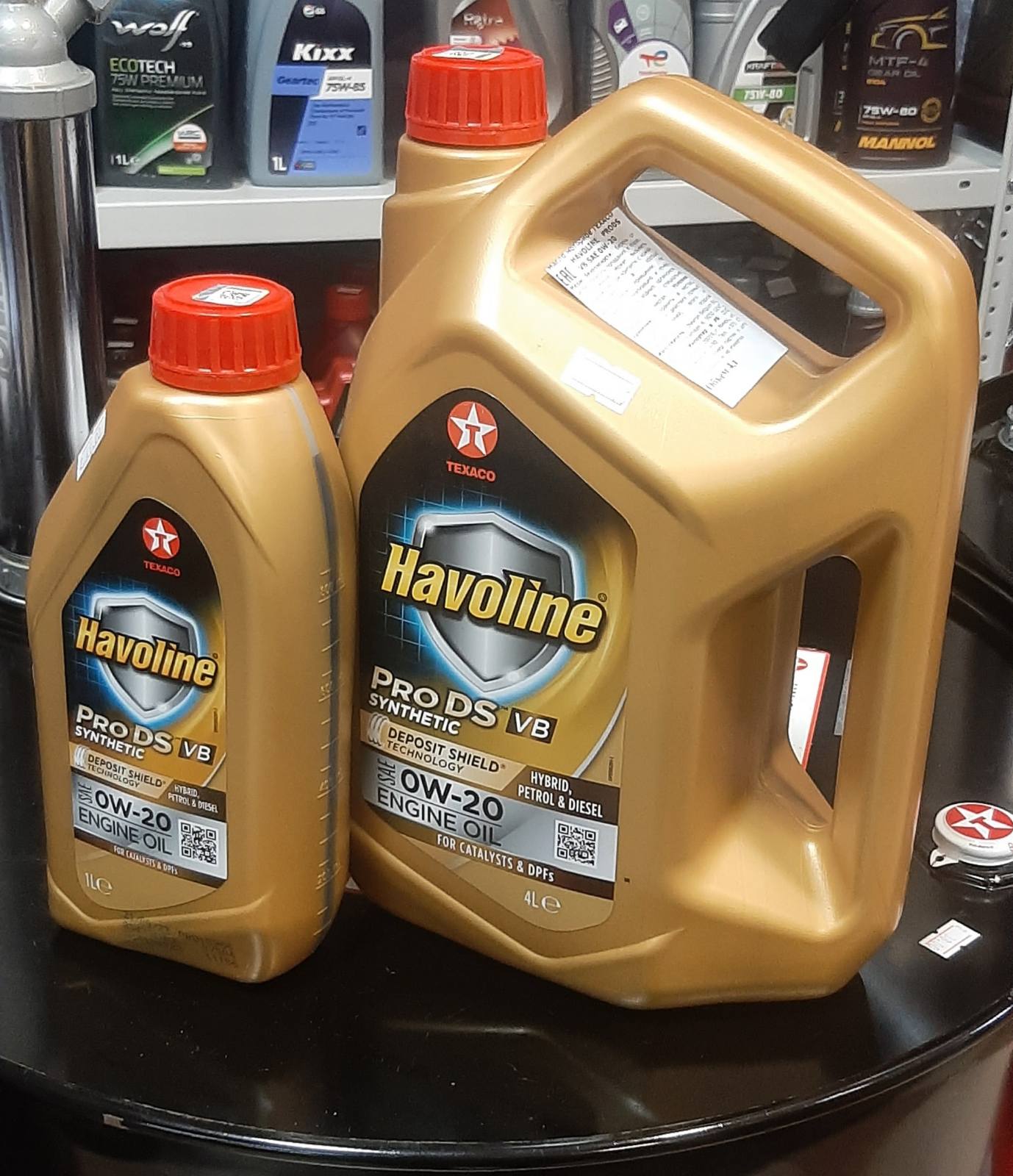 Моторное масло Texaco Havoline ProDS VB SAE 0W-20 5л (комплект 4л+1л)