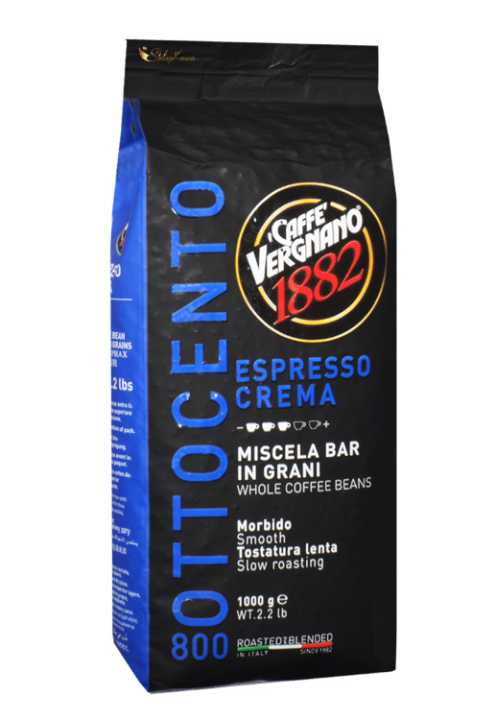 Кофе в зернах Vergnano Espresso Crema 800 (1кг)