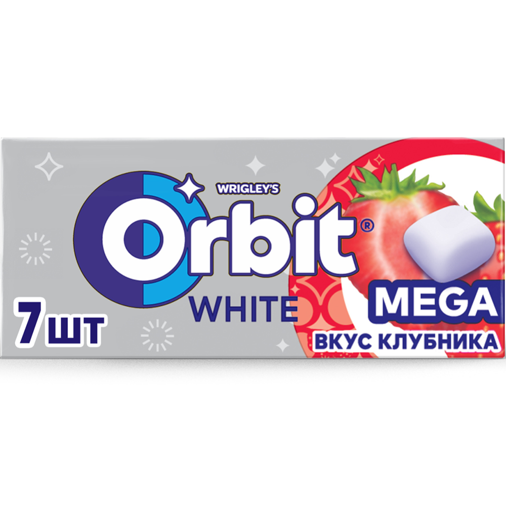 Жевательная резинка «Orbit» Mega, клубника, 16.4 г #0