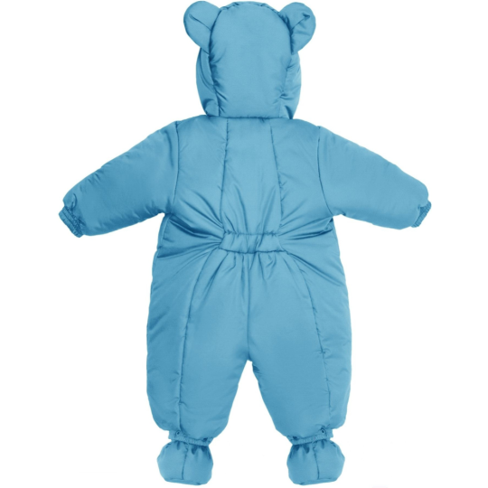 Комбинезон детский «Amarobaby» Snowy Travel, AB-OD21-6105-SG-62, серо-голубой, размер 62