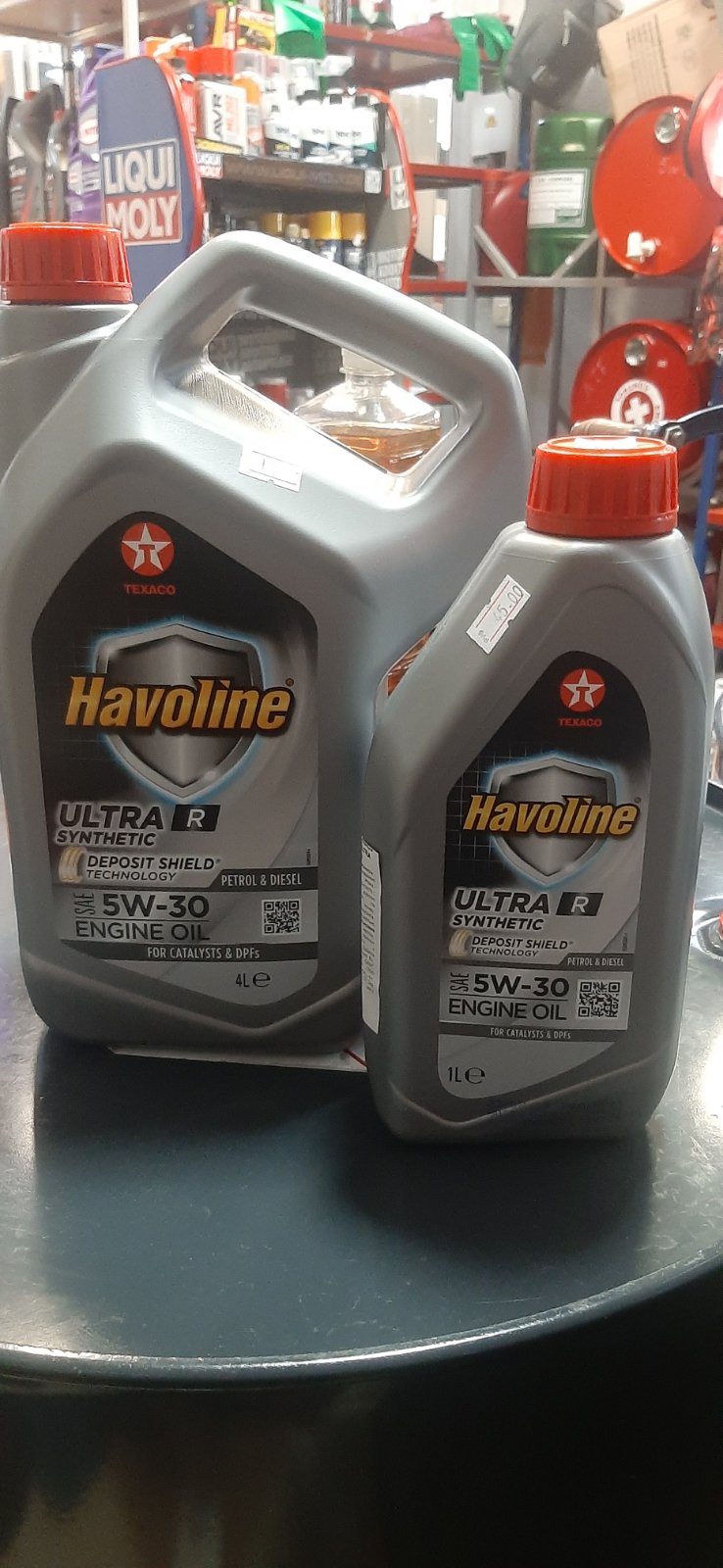 Моторное масло Texaco Havoline Ultra R 5W-30 5л (комплект 4л+1л)