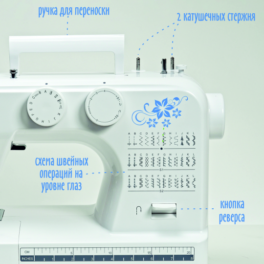 Машина швейная бытовая JANETE 987P (White)