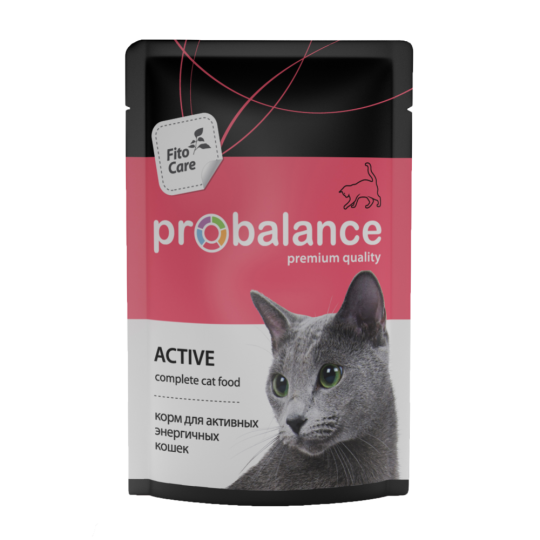 Корм для кошек «ProBalance» для активных, 85 г