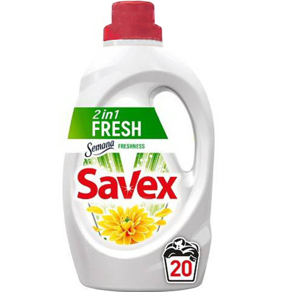 Картинка товара Гель для стирки «Savex» Fresh, 1.1 л