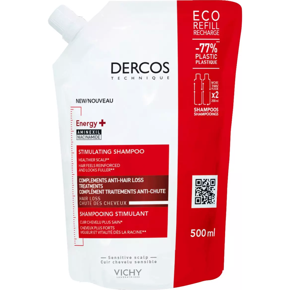 Шампунь для волос «Vichy» Dercos Energy+, против выпадения волос, 500 мл
