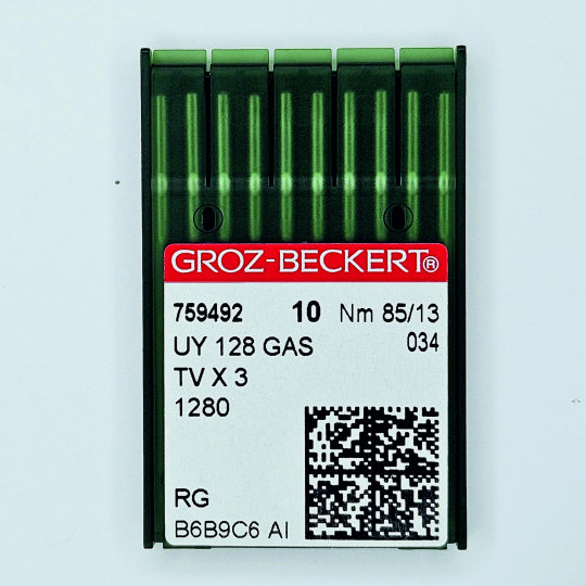 Иглы Groz-Beckert / Гроз-Бекерт UYx128 GAS № 85 RG. Толстая колба. Для распошивальной швейной машины.