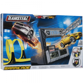 Ав­то­т­рек иг­ру­шеч­ный «Teamsterz» Бар­ри­ка­ды, трек и 2 инер­ци­он­ные ма­шин­ки, 3+, 1416080.00