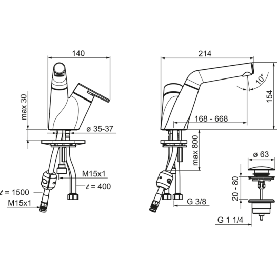 Смеситель «Oras» 2203F