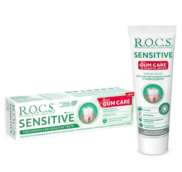 Зубная паста "R.O.C.S. SENSITIVE Plus Gum Care", 94 г