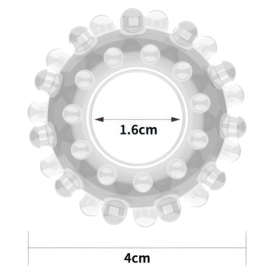 Прозрачное эрекционное кольцо Power Plus Cock Ring