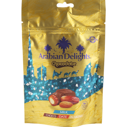 Финики в молочном шоколаде «Arabian Delights» с миндалем, 100 г