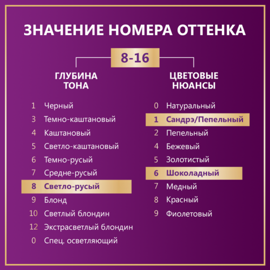 Крем-краска для волос «Палетт» Интенсивный цвет, 8-16 пепельно-русый, 50 мл