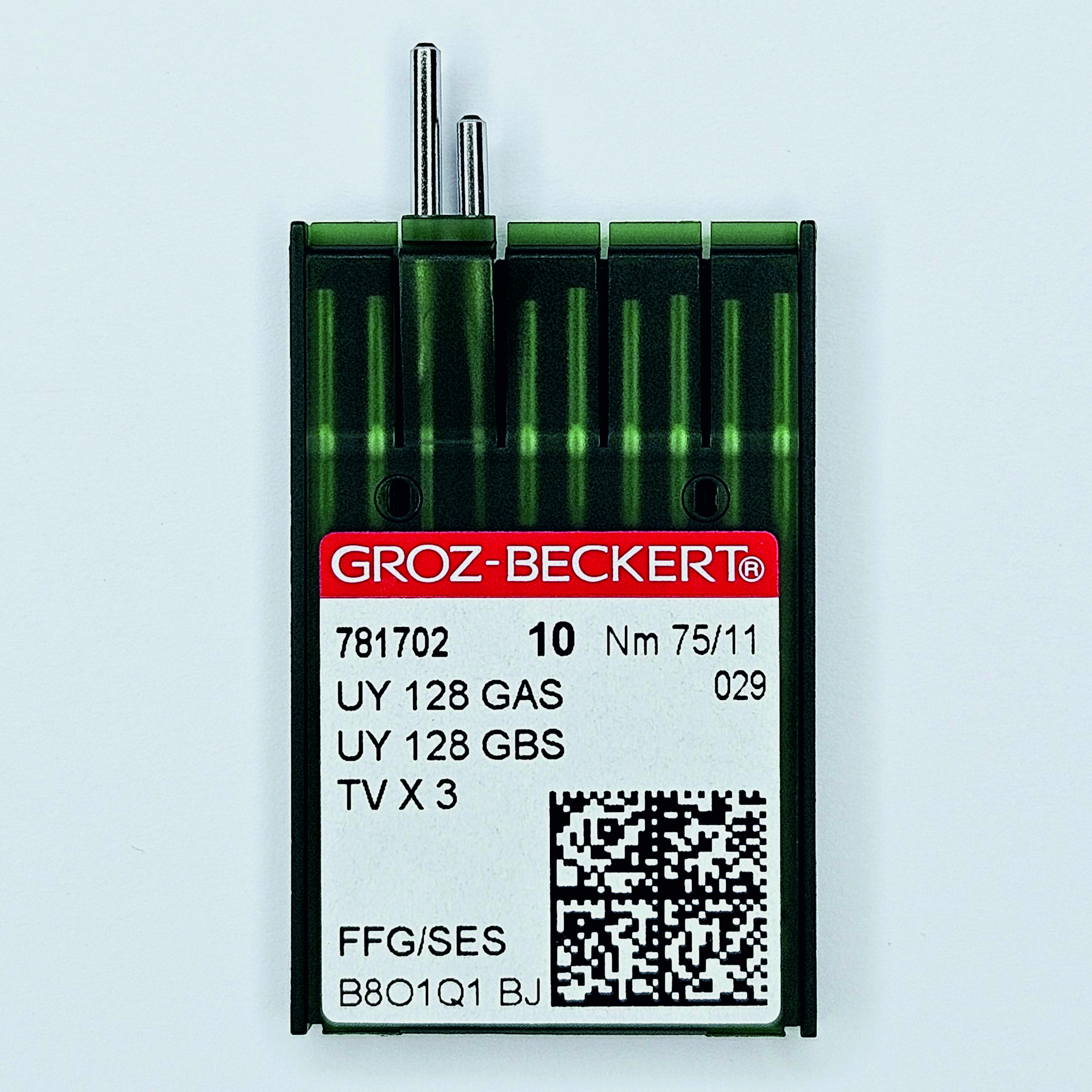 Иглы Groz-Beckert / Гроз-Бекерт UYx128 GAS/GBS № 75 SES. Толстая колба. Для распошивальной швейной машины.