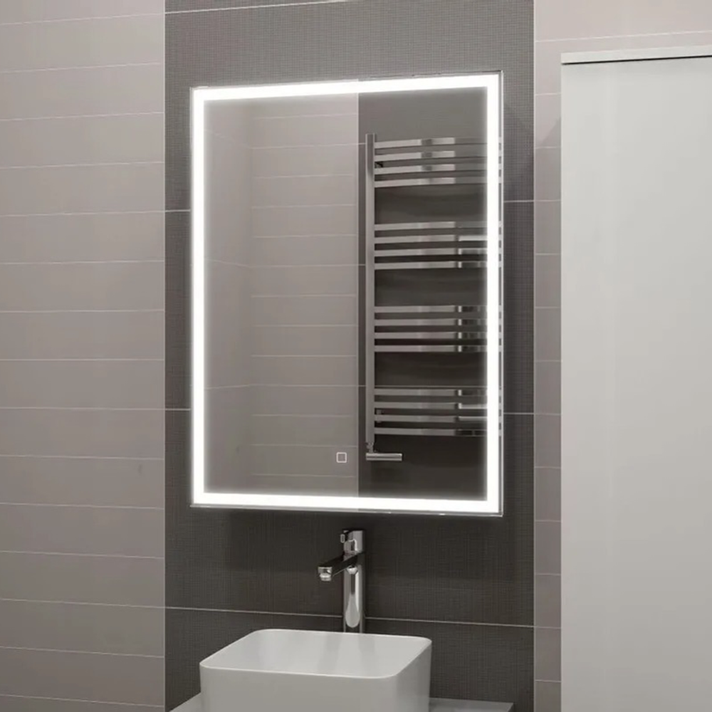 Шкаф для ванной «Континент» Allure Led 60х80 L, с зеркалом